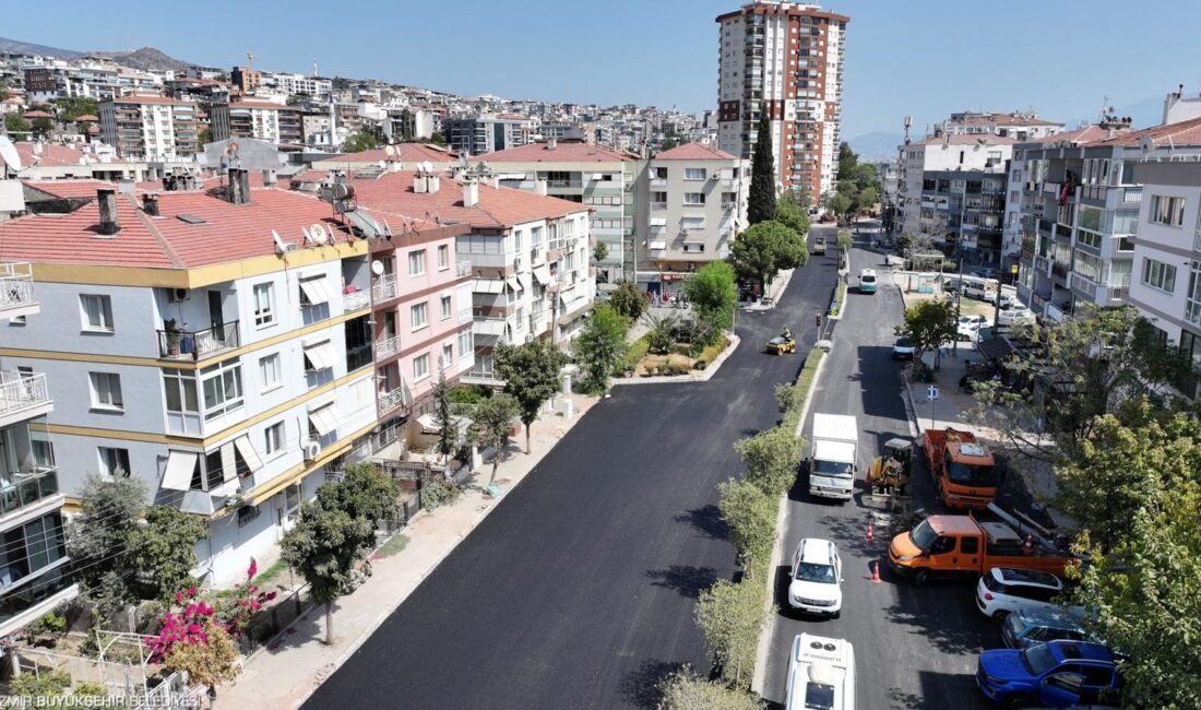 İzmir Büyükşehir Belediyesi, Başkan Dr. Cemil Tugay’ın başlattığı asfalt seferberliği