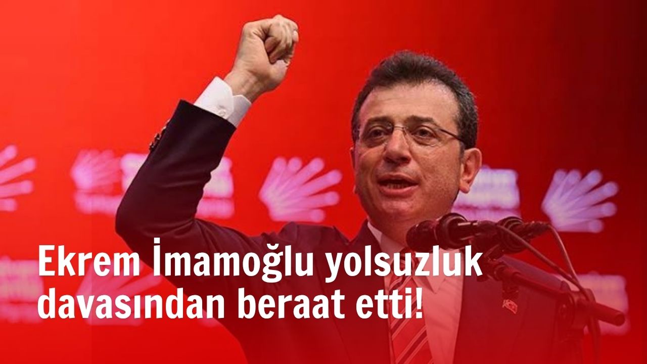 Spot: Tutuklu İBB Başkanı ve CHP’nin cumhurbaşkanı adayı Ekrem İmamoğlu,
