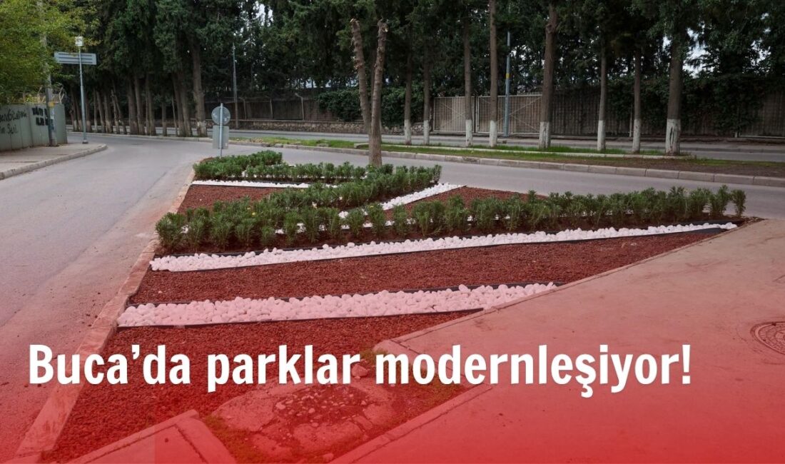 Buca Belediyesi, park ve yeşil alanlarda kapsamlı yenileme çalışmaları başlattı.