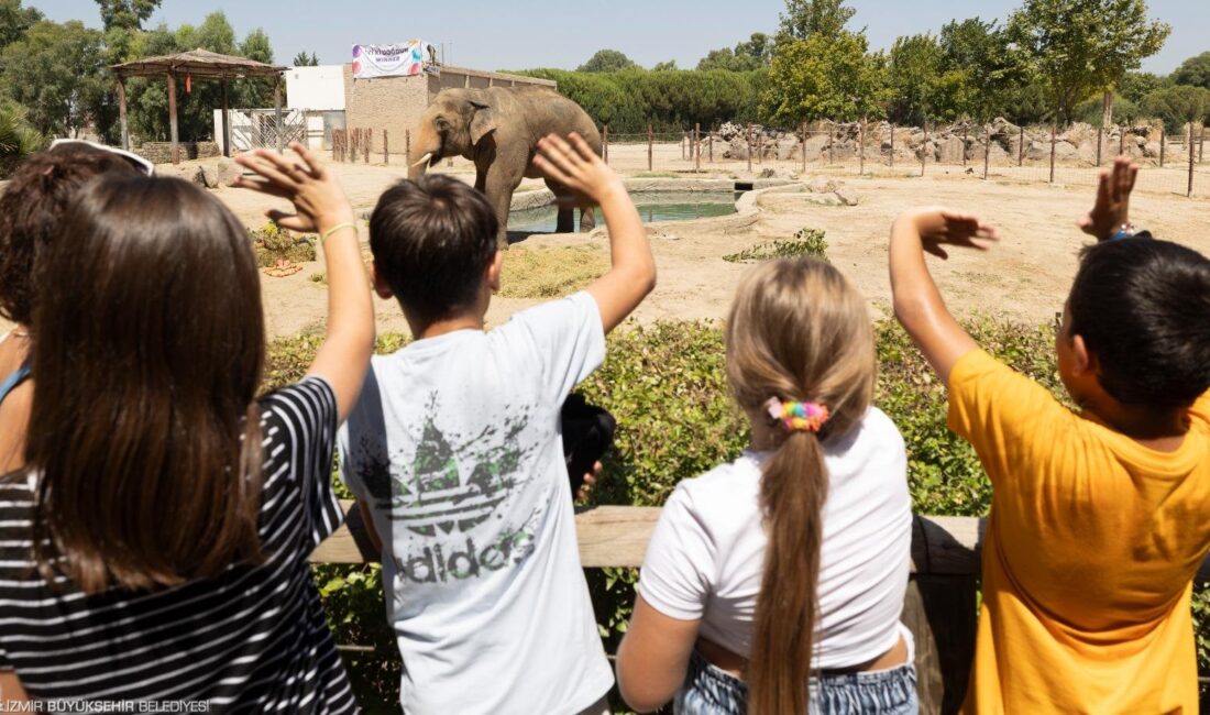 İzmir Büyükşehir Belediyesi Doğal Yaşam Parkı, ara tatilde binlerce ziyaretçiyi