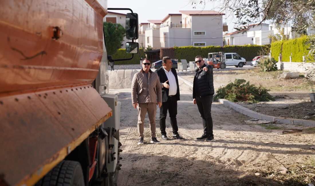 Seferihisar Belediyesi, Sığacık Girlen Bölgesi’nde yürüttüğü altyapı ve yol yenileme