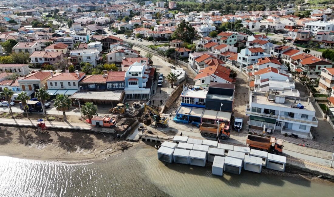İzmir’de etkili olan sağanak yağış Karaburun, Foça, Çeşme ve Dikili’de