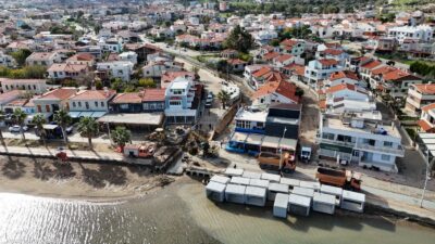 İzmir’de etkili olan sağanak yağış Karaburun, Foça, Çeşme ve Dikili’de