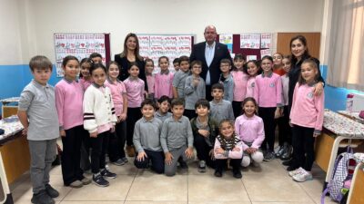 Menderes’te 3. sınıf öğrencisi Miray Öre, seçim vaadini yerine getirerek