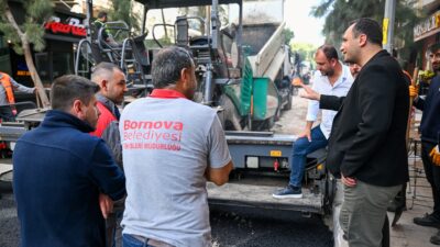 Bornova Belediyesi, altyapı çalışmaları tamamlanan Süvari Caddesi ve çevresinde 850