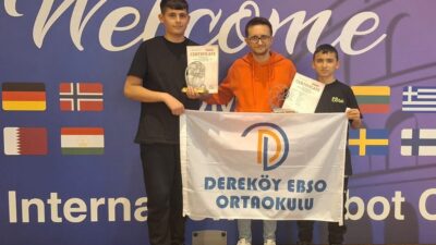 Bergama Dereköy EBSO Ortaokulu öğrencileri, Roma’da düzenlenen Fibonacci Dünya Robot