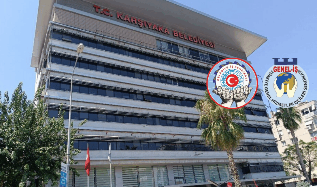 Karşıyaka Belediyesi’ndeki maaş krizinin ardından sendikalar arasındaki gerilim polise taşındı.