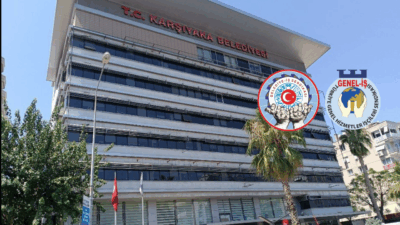 Karşıyaka Belediyesi’ndeki maaş krizinin ardından sendikalar arasındaki gerilim polise taşındı.