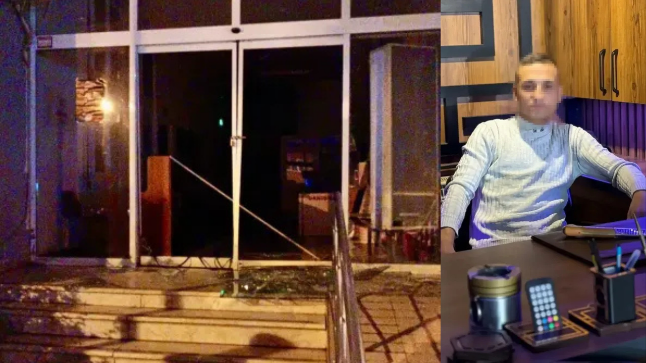 Kiraz Belediyesi’ne gece saatlerinde taşlı saldırı yapıldı. Camlar kırıldı, şahıs