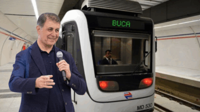 İzmir Büyükşehir Belediye Başkanı Cemil Tugay, Buca Metrosu’nun iki yıl