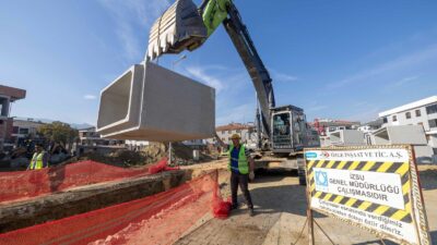 İZSU, Tire’de 180 milyon liralık yağmur suyu hattı projesini başlattı.