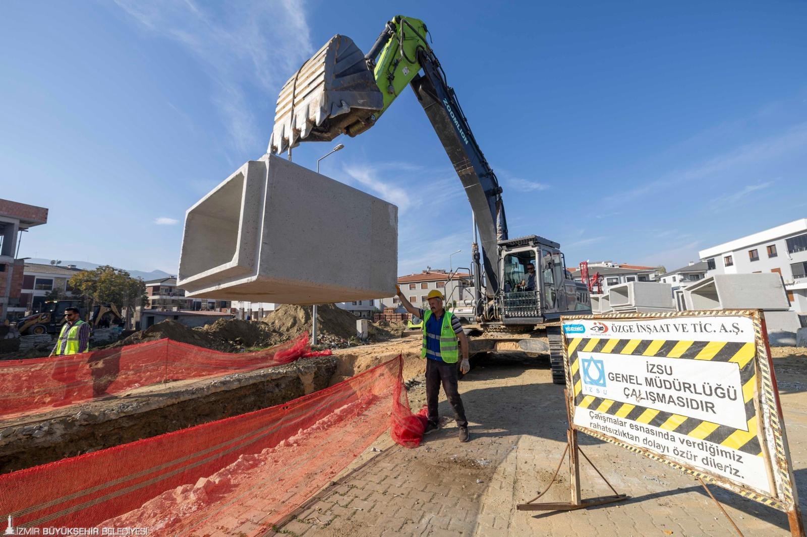 İZSU, Tire’de 180 milyon liralık yağmur suyu hattı projesini başlattı.