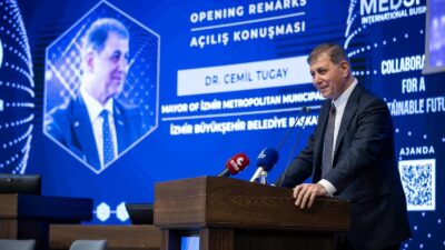MEDSPARC Uluslararası İş Zirvesi’nde konuşan Başkan Cemil Tugay, İzmir’in yeşil