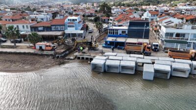 Yeni Foça’da geçtiğimiz ay büyük taşkınlara yol açan Şavklı Deresi’nde