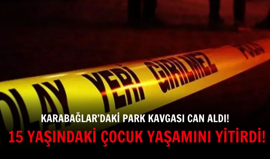 İzmir Karabağlar’daki Adnan Kahveci Parkı’nda