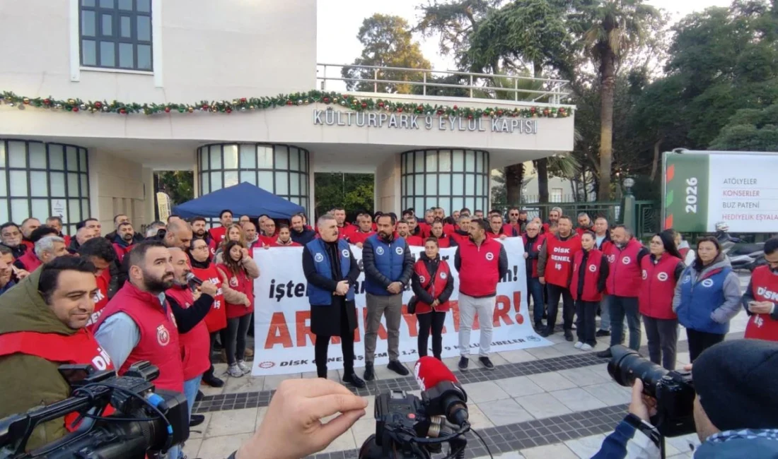 İzmir Büyükşehir Belediyesi iştiraklerinde çalışan işçilerin başlattığı eylem 5. gününde